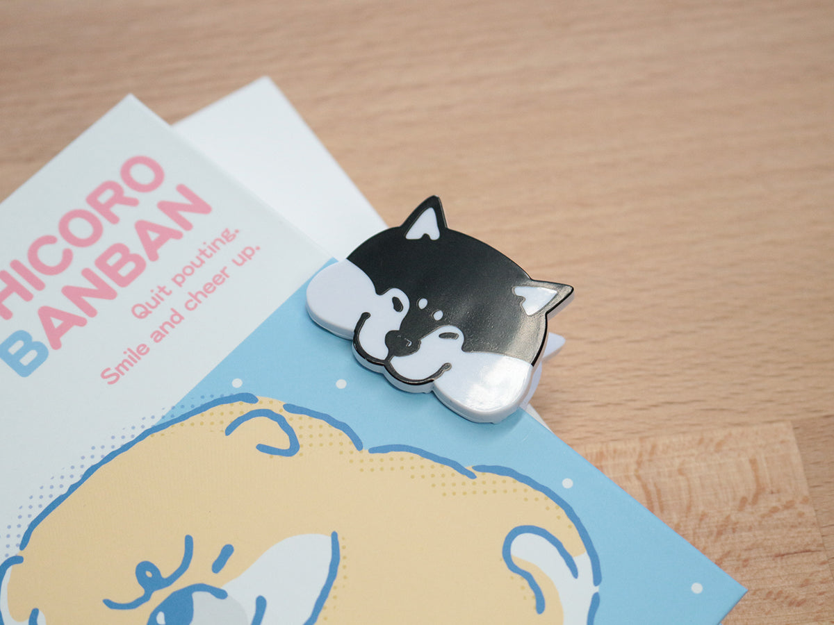 Shibanban系列30號膠夾黑色柴犬– 百科文具館Platform Stationery