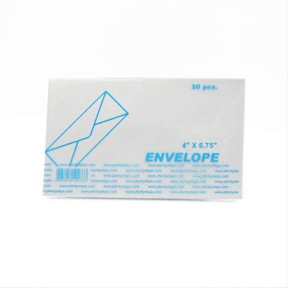 Envelopes 4X6.75吋 白色信封 (橫口) (20個1包/1箱25包)