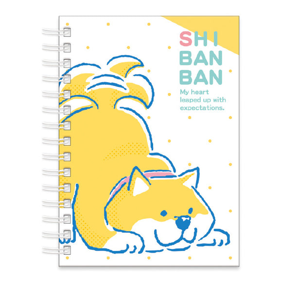 Shibanban系列 Notebook A6 柴犬硬皮記事本 黃色