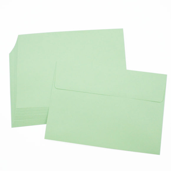 Envelopes 6X8.5吋 A5信封 (橫口) (20個1包) 綠色 請柬信封