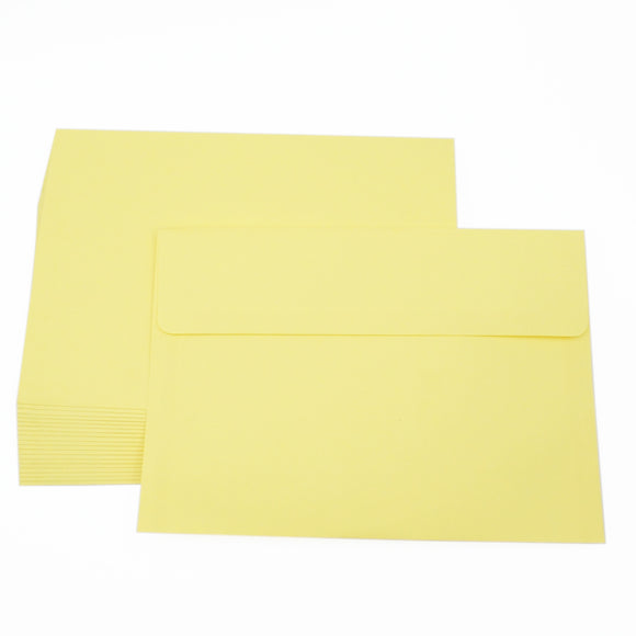 Envelopes 6X8.5吋 A5信封 (橫口) (20個1包) 黃色 請柬信封