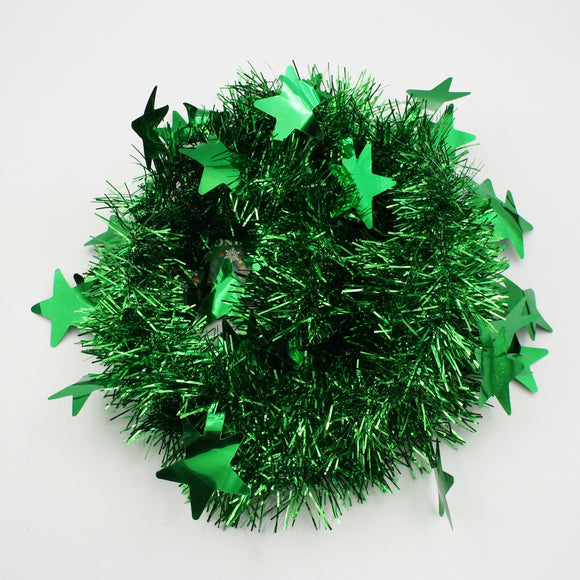 X'mas 聖誕裝飾 茜草 星星 綠色